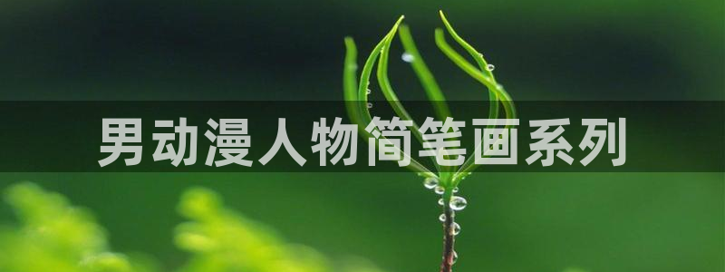 亚洲动漫天堂：男动漫人物简笔画系列